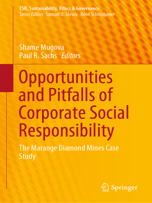 Title details for Opportunities and Pitfalls of Corporate Social Responsibility by Shame Mugova - Available